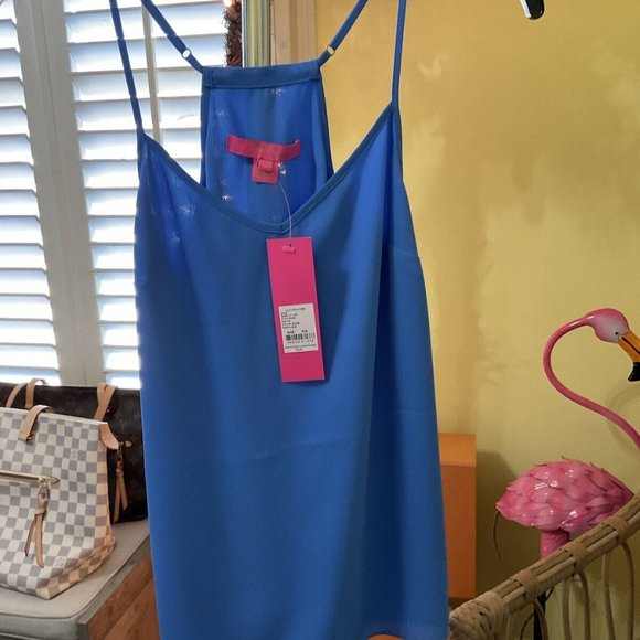 Lilly Pulitzer NWT Dusk Top Coastal Blue Size XXS - Picture 3 of 6